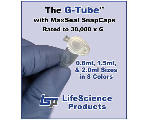 Picture of G-Tubes™ - Microcentrifuge Tubes with MaxSeal™ SnapCaps