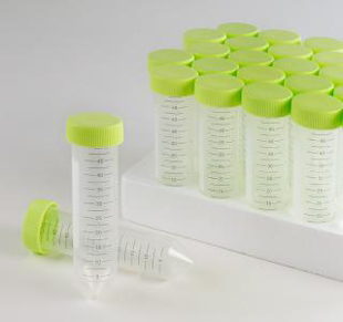 Picture of Sterile, 50ml Centrifuge-Tubes, Polypropylene  8000 x g, Racks 20x25/sleeve, 500/case