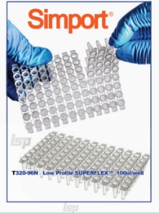 Picture of 100/pack Natural, Amplate™ 96-well LOW PROFILE SUPERFLEX, 0.1ml/well, 'Break-Away' Plates for PCR