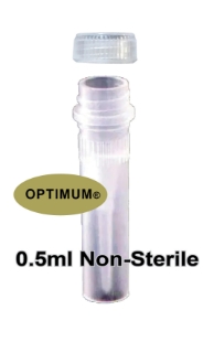 Picture of 0.5ml, Non-Sterile, Self-Standing Bottom, Standard Screw-Cap with O'ring, DoublePack (2x500/Pack) 1000/pack