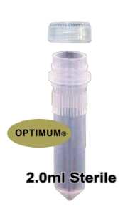 Picture of 2.0ml, STERILE, Conical Bottom, Standard ScrewCap with O'ring, 50/bag, (2x500/pack) 1000/pack