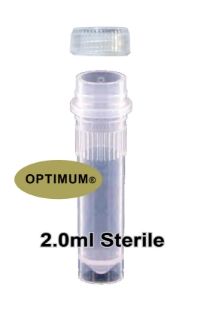 Picture of 2.0ml, STERILE, Self-Standing Bottom, Standard ScrewCap with O'ring, (5x100/Pack) 500/pack