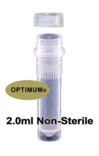 Picture of 2.0ml, Non-Sterile, Self-Standing Bottom, Standard ScrewCap with O'ring, DoublePack (2x500/Pack) 1000/pack