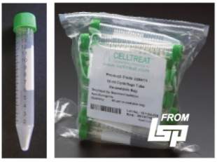 Picture of CELLTREAT, 15ml Centrifuge-ScrewCap-Tubes (Bulk Bags), 500/case