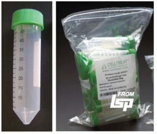 Picture of CELLTREAT, 50ml Centrifuge-ScrewCap-Tubes (Bulk Bags), 500/case