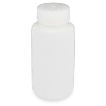 Picture of 250ml Bottles, Wide Mouth Round, HDPE with PP Closure, 12/Pack, 72/Case