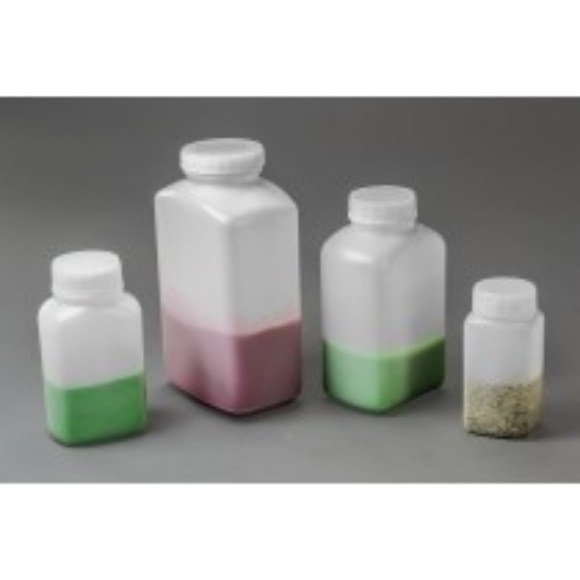 Picture of 125ml/4oz. Polystormor™ Square Wide Mouth Bottles, 72/case