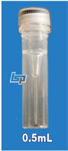 Picture of LifeLINE - Sterile 0.5ml Screw-Cap Self-Standing Microcèntrifuge-Tubès With O-Ring, 5x100/pack,  500/pack