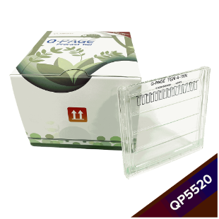 Picture of QP5520 - Q•PAGE™ Midi TGN-Precast 4-15% Gradient-Gels (10x10cm cassette, 15-wells) 10 gels/box