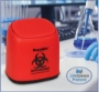 Picture of BenchBin™ BenchTop 1.5 liter size (7x5x7") Biohazard Bin