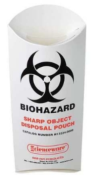 Picture of Biohazard Sharp Object Safety Pouch, 200/pack