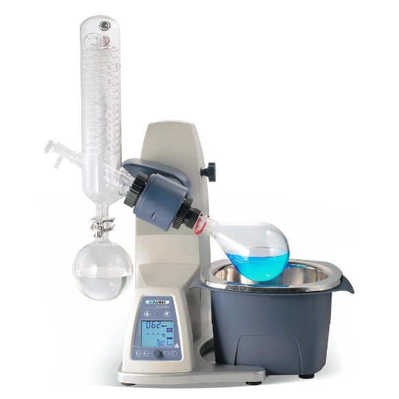 Picture of SCILOGEX SCI100-PRO (aka RE100-PRO) 5L Rotary Evaporator, Vertical Coiled Condenser & Glassware, Motorized Lift