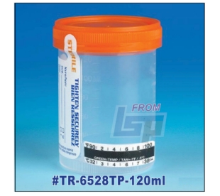 Picture of STERILE, 120ml (4oz) Tite-Rite Container with TP (78mmH), 300/case