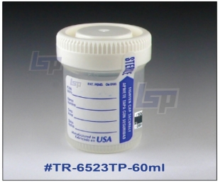 Picture of STERILE, 60ml (2oz) Tite-Rite Container with Thermometer Strip, 500/case