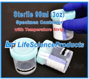 Picture of 3oz. (90ml) Sterile, Tite-Close 53mmØ  Spec. Cont., 400/case