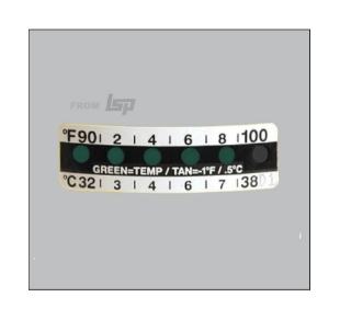 Picture of Temperature Indicator Strip, Liquid Crystal with adhesive, 500/pack