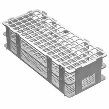 Picture of No·Wire Rack, For 10-13mm test tubes & culture tubes, 90-place (6x15) Submersible, Stackable, Autoclavable Rack, 1 each