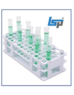 Picture of No·Wire™ GRIP Rack, For 15-16mm test tubes & culture tubes, 60-place (5x12) Submersible, Stackable, Autoclavable Rack, 1 each