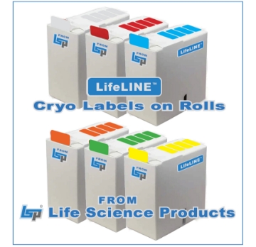 Picture of LifeLINE Brand - Cryo Labels on Rolls, Rectangular Labels