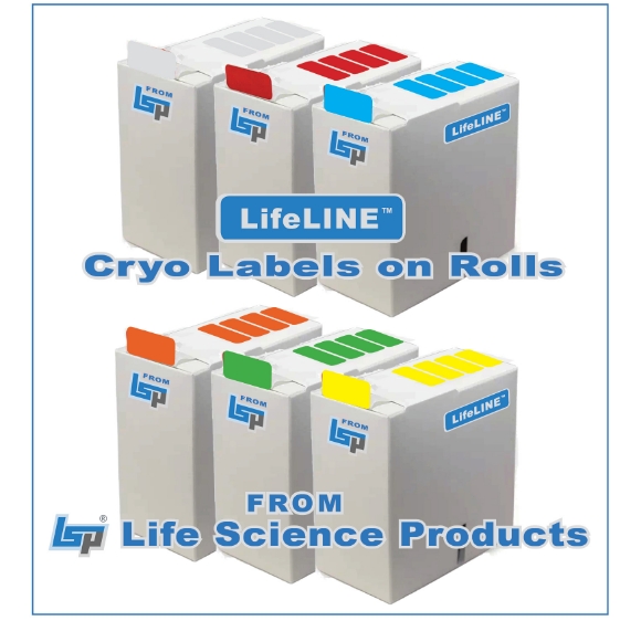 Picture of LifeLINE Brand - Cryo Labels on Rolls, Rectangular Labels