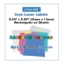 Picture of LSP's LifeLINE™ - RAINBOW Assorted Color - Cryo·Laser Lábels on Sheets, 0.95" x 0.50" (24mm x 13mm) Rectangular, 11/sheet (595 labels/color), 25 sheets, 2,975/pack