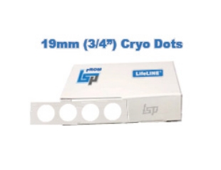 Picture of White, 19mm (3/4"/0.75") Cryo·Dots Circular Lαbels on Roll, 1000/roll