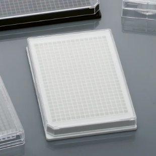 Picture of Nest 384 Well Cell Culture Treated Plαte, White, Flat bottom, Square Wells, TC, Sterile, 1/pack, 100/case