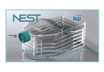 Picture of Cellware·NEST Products,  5-Layer Cell Culture Flαsks, Vent Cap, Straight Neck, Sterile, 1/pack, 8/case