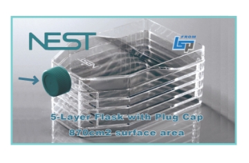 Picture of Cellware·NEST Products, 5-Layer Cell Culture Flαsks, Plug Seal Cap, Straight Neck, Sterile, 1/pack, 8/case