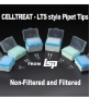 Picture of Buy 3, Get 1 FREE - CellTreat - LTS-compatible (LfTS), Low-force Tip Solution Pipet Tips, CHOOSE Reloads, Racks in Non-Filtered or Filtered