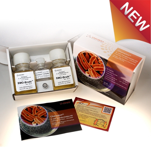 Picture of Smobio (aka TrueBio), Champion E. coli Transformation Kit, 200 reactions/kit - FAST and EASY -