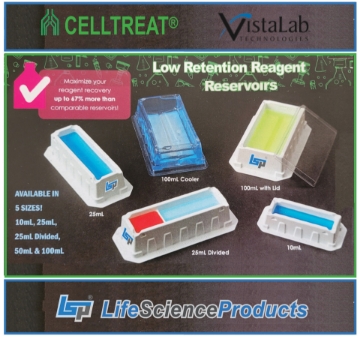 Picture of CellTreat™ -  VistaLab Low Retention Disposable Reagent Reservoirs and Lids