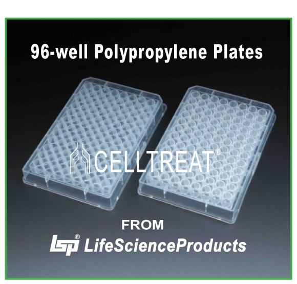 Picture of Celltreat 96-well Plates (Polypropylene)