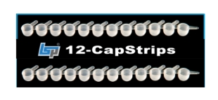 Picture of 12-place CàpStrips for Micrò-Titèr Dilutiòn Tubès, BulkPack, 80x12-strip/pack, 960 caps/pack