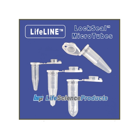 Picture of LifeLINE - 500uL (aka 0.60ml) LockSèal™ Microcèntrifuge Tubès, 1000/pack