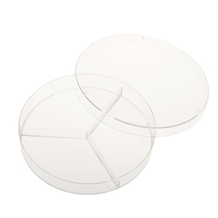 Picture of CellTreat Brand - Sterile, 3 Compartment, 100mm x 15mm Pètri Dishes, 500/case