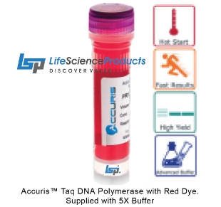 Picture of Accuris, Táq DNA Polymerase with Red Dye, 500 units (5u/µl)