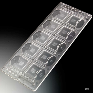 Picture of Quick-Rèad™ Precision 'Square' Grid Urinalysis Microscopè Slidès,  with Cell Counting Grid  (81 square grids/well), 10 Wells/Slidè, 100 Slidès/Box (1000 Tests)