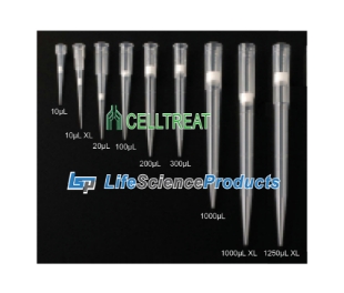 Picture of CellTreat - Sterile, 1250µl Extended Length Filtèr-Pipettè-Tips, Low Retention, 10x96/case, 960/case