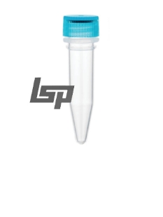 Picture of Sterile 0.5ml Screw-Cap-Tubes with attached Screw Cap, Conical Bottom, Non-Graduated, (20 bags of 50) 1000/pack