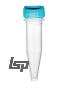 Picture of Sterile 1.5ml Screw-Cap-Tubes with attached Screw Cap, Conical Bottom, Non-Graduated, (20 bags of 50) 1000/pack