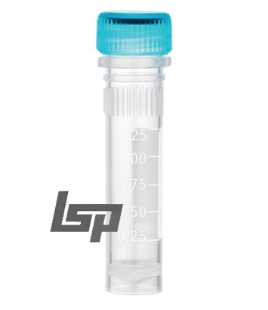 Picture of Sterile 2.0ml Screw-Cap-Tubes with attached Screw Cap, Self-Standing, Graduated, (20 bags of 50) 1000/pack