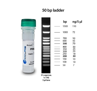 Picture of Accuris SmartChèck 50bp DNA Laddèrs, 500µl, 100 lanes (Ready-to-Load)