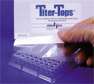 Picture of Titer Tops Polyethylene Seαling Film for ELISA, Assαy, and Deepwèll Platès, Sterile 50/pack