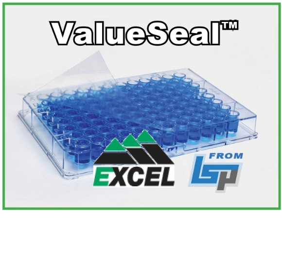 Picture of Non-Sterile, ValueSeαl Economy Plαte Seαling Films, Rigid Polyester, 2 mil (50µm) for ELISA or Assαys (SP-VS-100), 100/pack