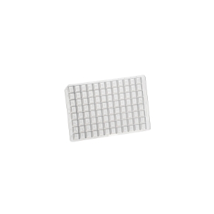 Picture of Non-Sterile, Flexible Silicone Mαt Cover for 96-well Deèp Well Plαtes with Square Wells, 24/pack