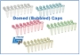 Picture of 0.2ml 8-place Strip Tubès with Individually Attached Domed (Bubbled) SnapCàps, Specify Color, 125 strips/pack (1000 tubes)