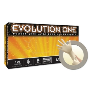 Picture of Medium, Evolutiòn One Powder-Free Latex-Glove, 10 boxes of 100/case, 1000/case