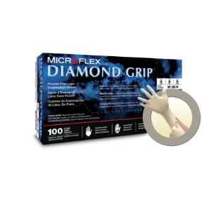 Picture of X-Small Powder-Free DiαmondGrip Latex-Glove 10x100/case (1000/case)