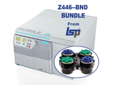 Picture of Hermle Z446-BND Bundle - Includes Z446 Ambient Centrifuge with Swing out Rotor & Inserts for 15ml and 50ml Conical Tubes